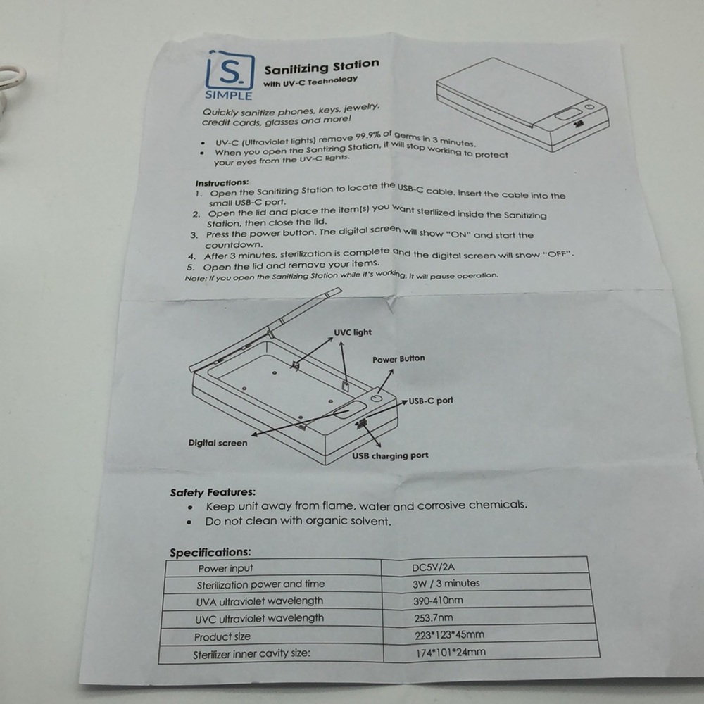 SIMPLE Sanitizing station. - Picture 12 of 14